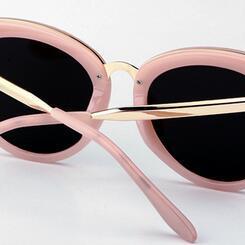 Ms. Shell Pink Sunglasses Influx Of People Long..
